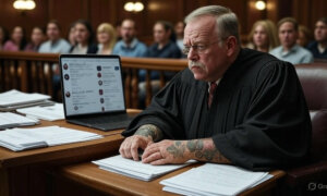 judge with tattoo
